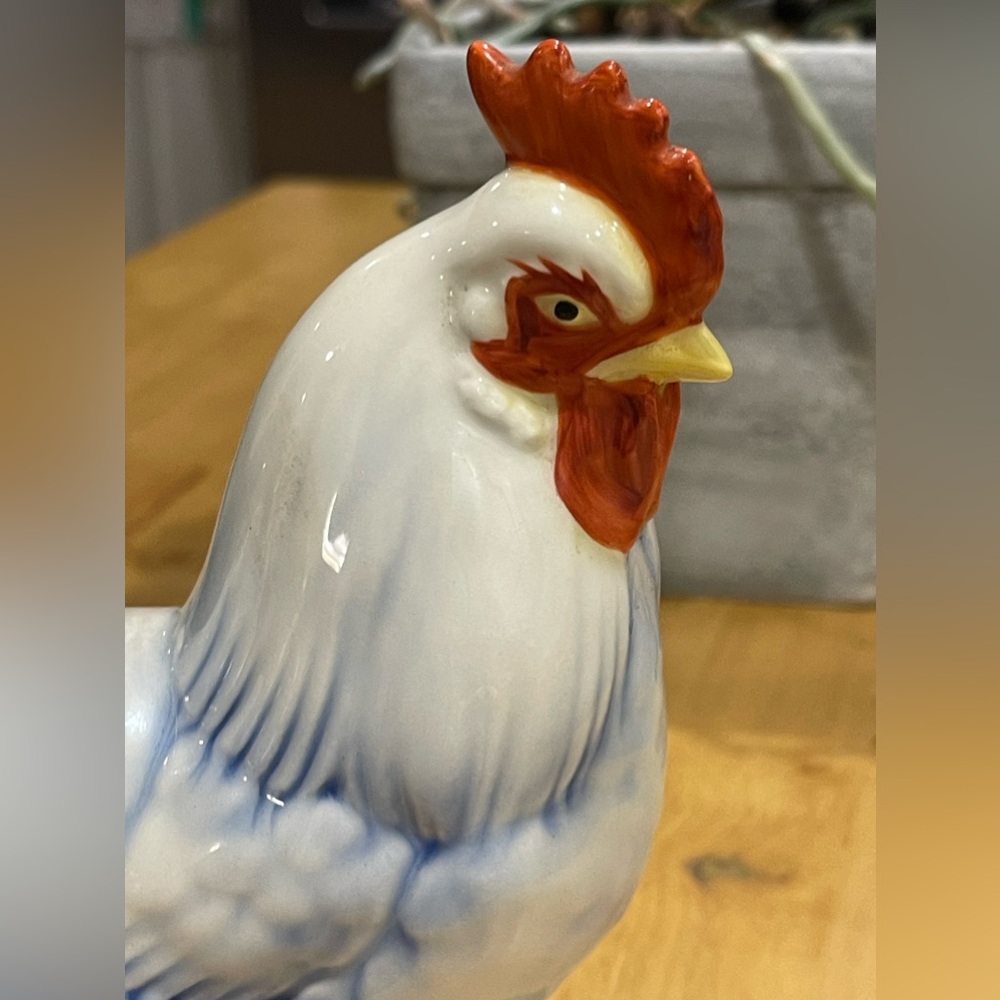 WILL GEORGE - Rooster porcelain figurine 1940s-1950s  In excellent condition - Picture 10 of 14